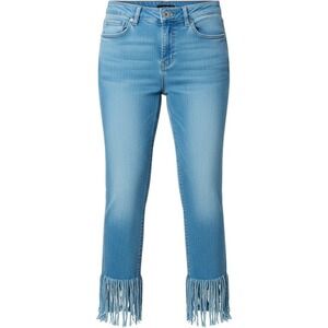 A.Z.I. New York aqua blue jeans, Fringe size 2.